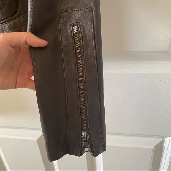 LIKE NEW Mackage Kenya Brown Leather Jacket 💯 Leather XXS - Picture 16 of 16